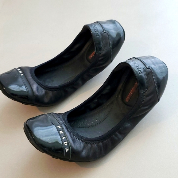 Prada Soft Leather Ballet Flats - Picture 2 of 3